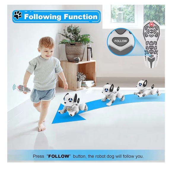 Smart RC Robot Dog Toy – Remote Control Interactive Dancing Pet Robot - Picture 3 of 7